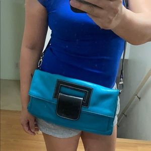 🖤VERA PELLE💕CLUTCH + CROSSBODY BAG
